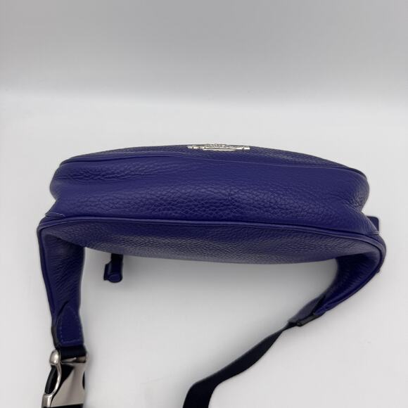 Coach Vale Belt Bag Womens Pebbled Leather Crossbody Fanny Pack Adjustable Grape - Picture 10 of 16